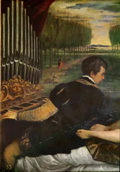 Venus with an Organist and Cupid (detail)